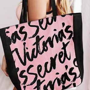 VS Eau So Sexy Lined Graffiti Tote NIP